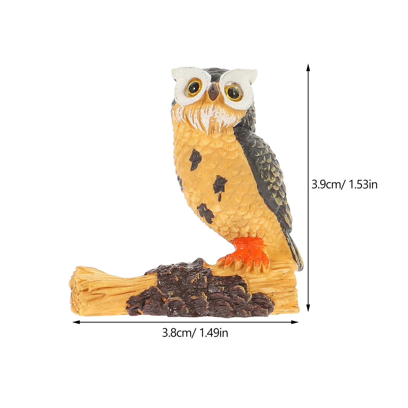 Qumonin 7 Mini Resin Owls Fairy Garden Decor Bonsai Craft Ornament Dollhouse Plant Pot