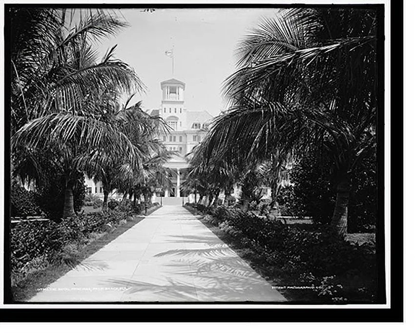 Historic Framed Print, The Royal Poinciana, Palm Beach, Fla., 17-7/8