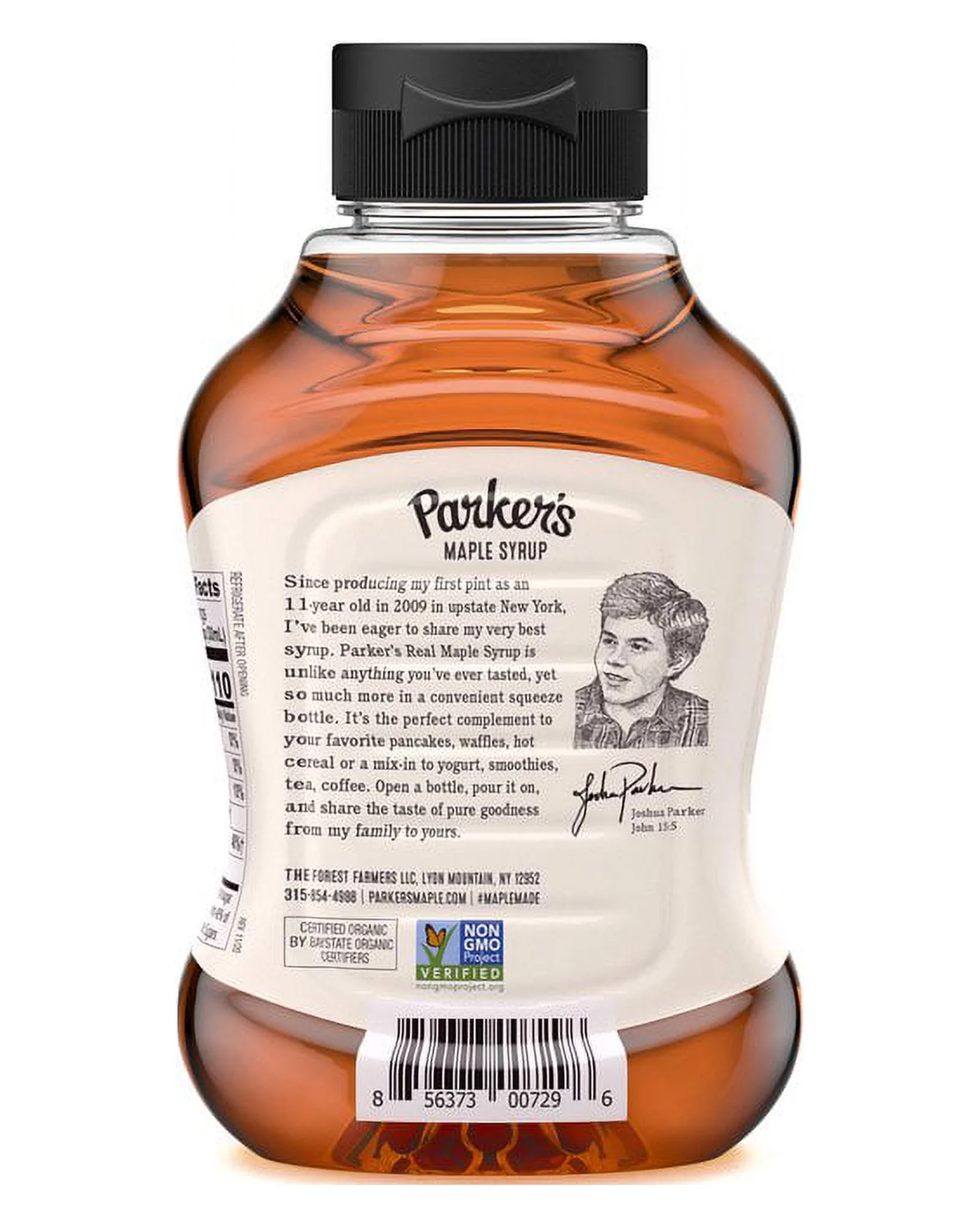 Parker's Real Maple, Organic Maple Syrup, 8.5 Fl Oz