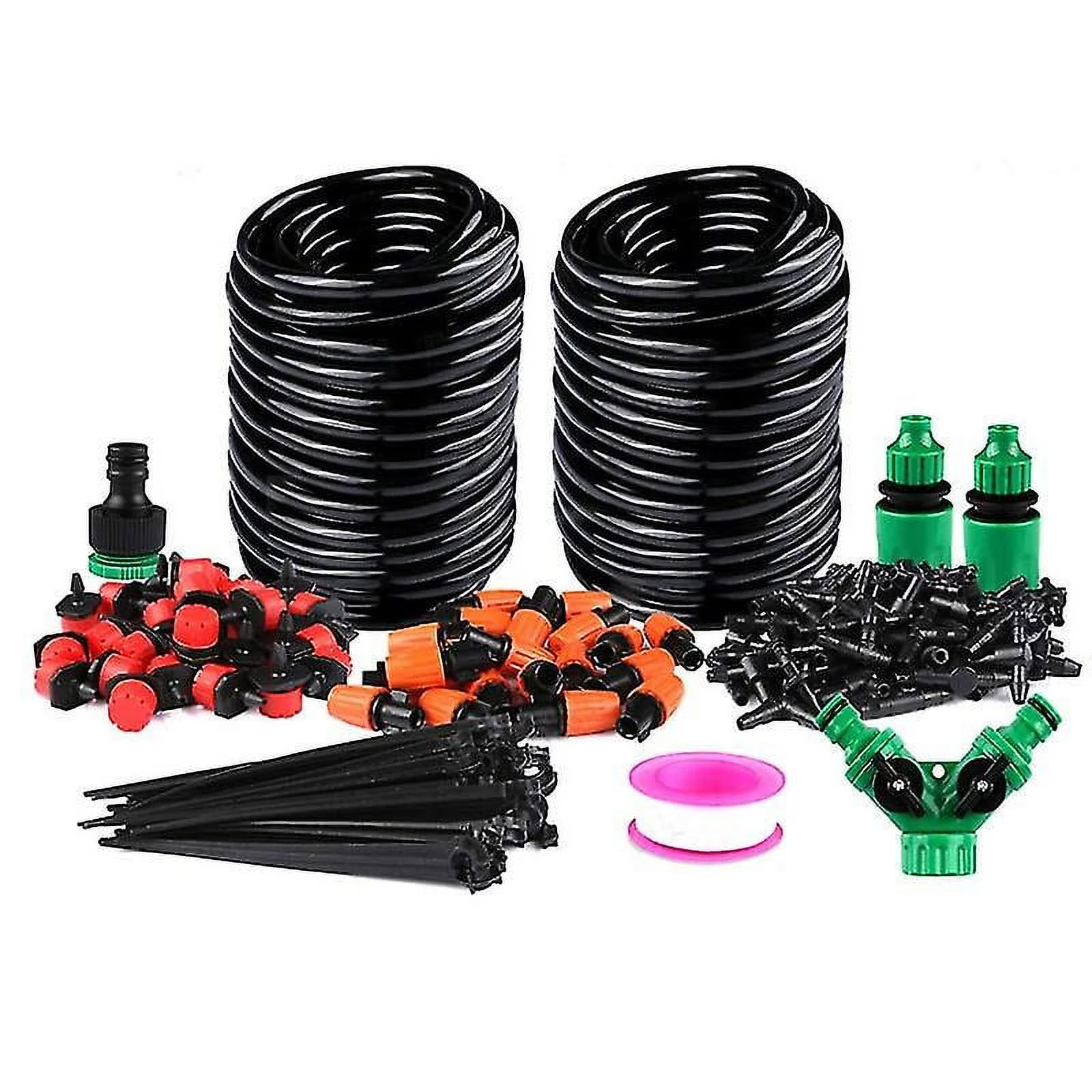 30m Plant Garden Drip Irrigation System Hose Spray Watering Sprinkler Diy Kit New!