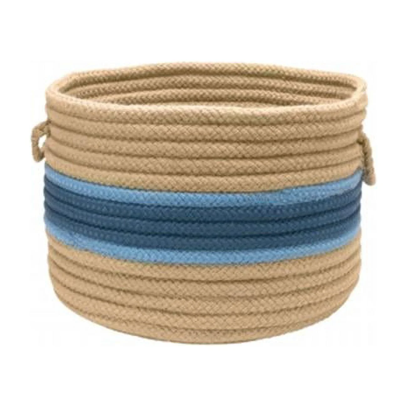 Garden Banded - Jasmine/BlueIce 18in.x12in. Round Utility Basket