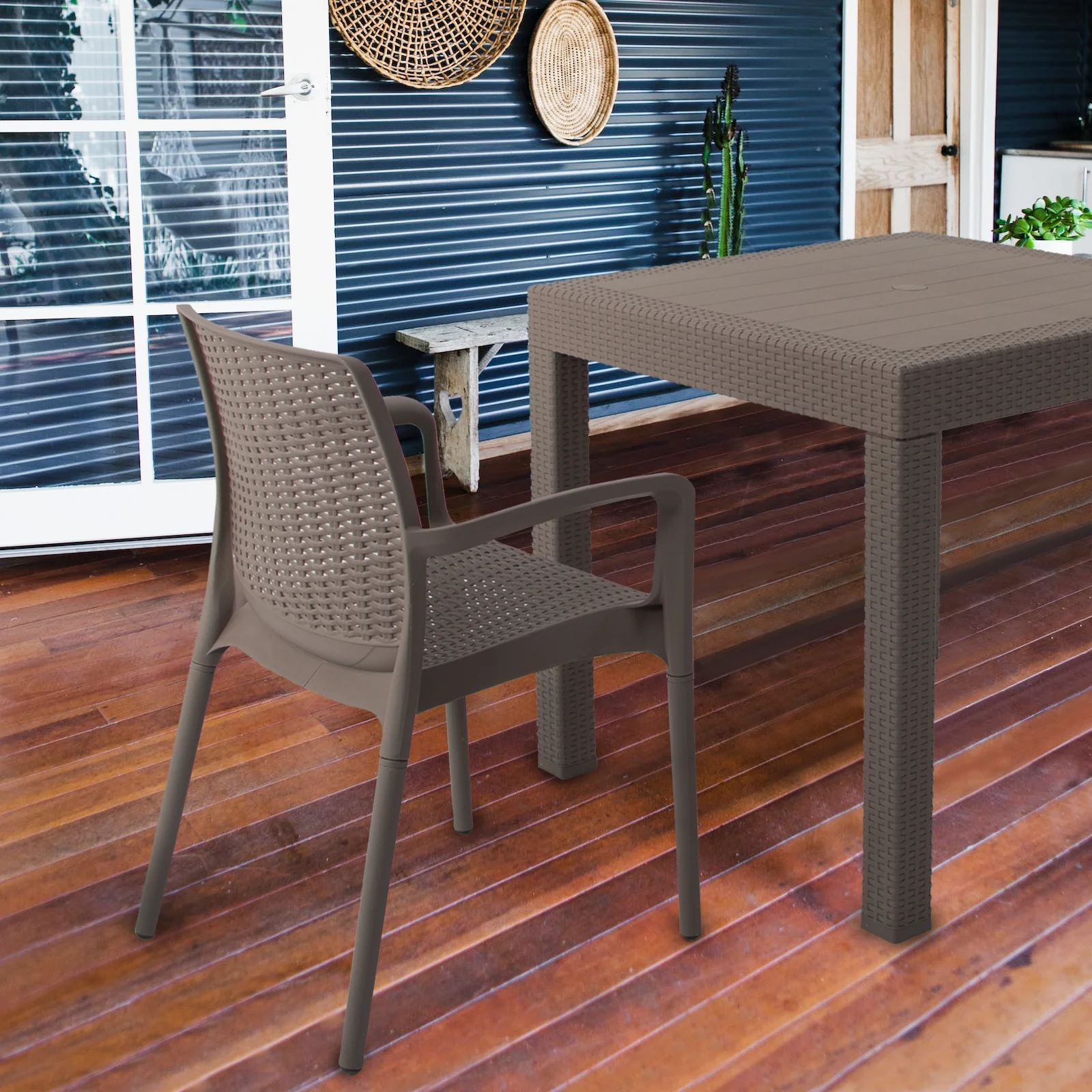 DIMAR GARDEN 5 Pieces Patio Dining Table Set with 4 Chairs