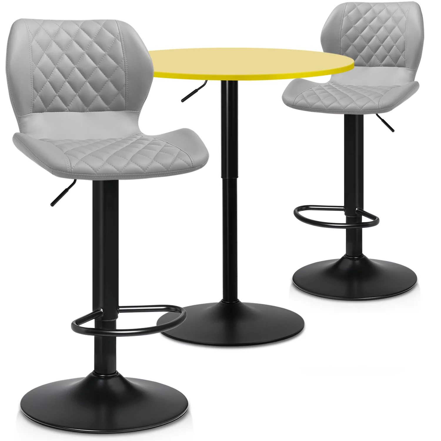 MoNiBloom 3 Piece Bar Table and Chair Set, 31.5