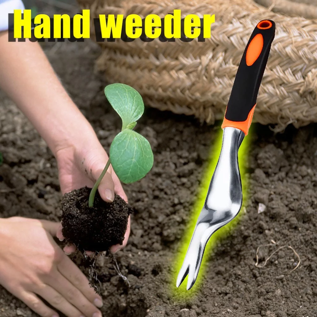 Heavy Duty Hand Weeder Garden Weeding Removal Cutter Tools with Ergonomic Handle