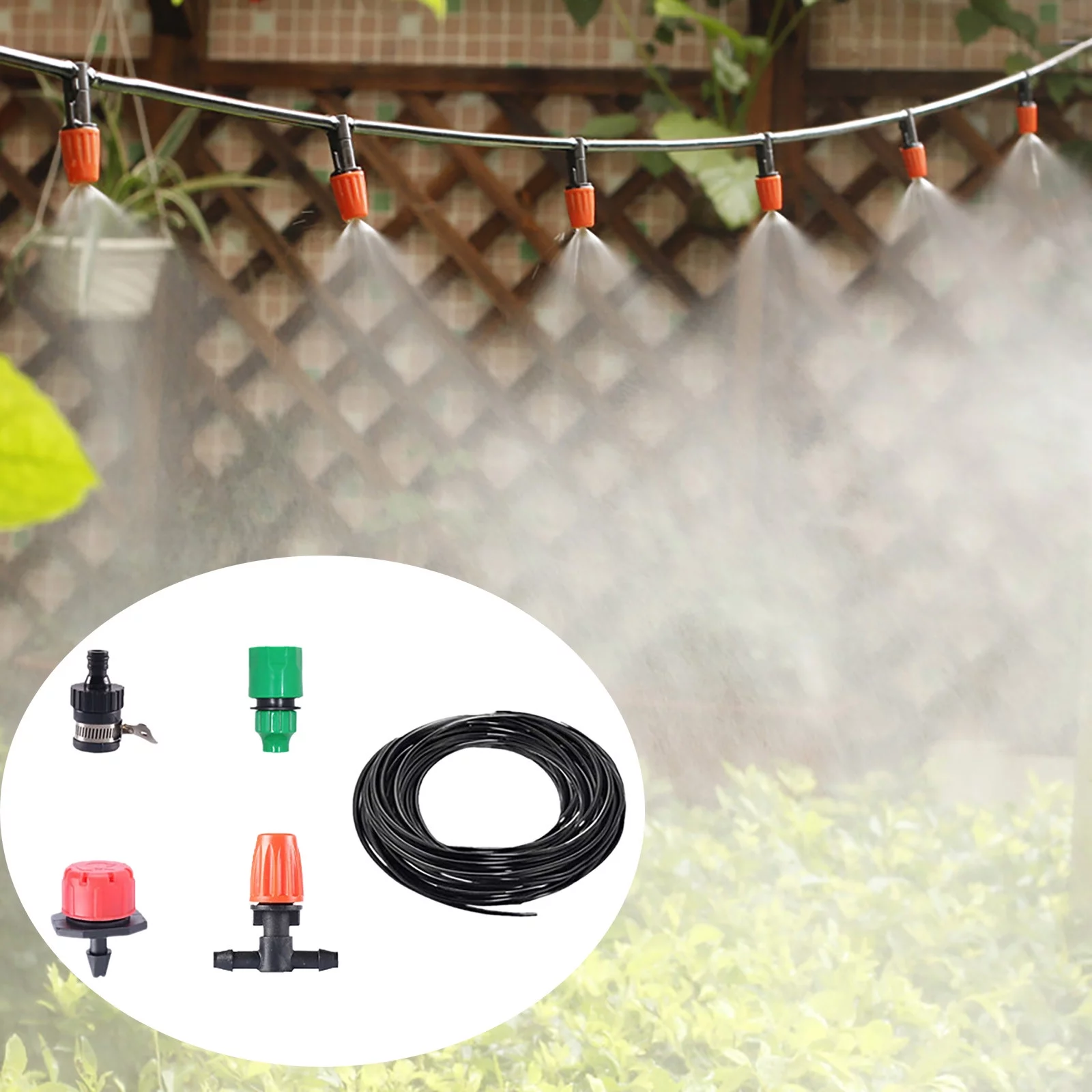 Bnnlsa Irrigation Supplies 15M Gardening Automatic Flower Watering Atomization Home Sprayer Watering Spraying Dust Garden Irrigation System