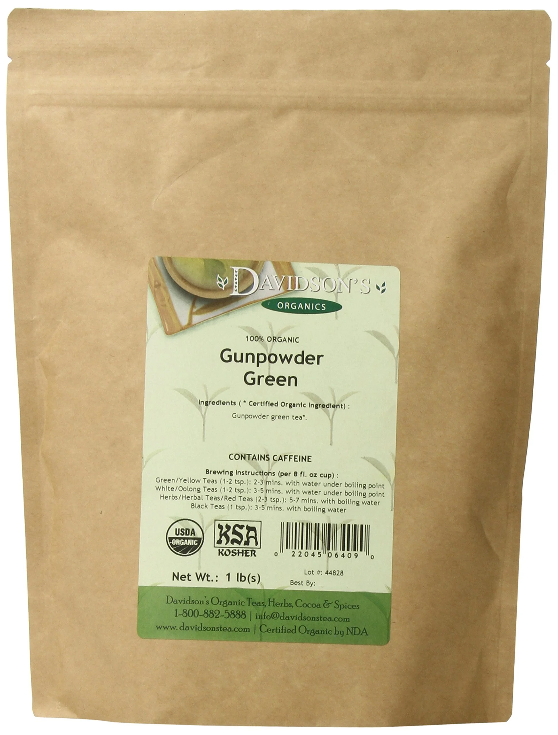 Davidson's Organics, Tulsi Mango Peach, Loose Leaf Tea, 16-Ounce Bag