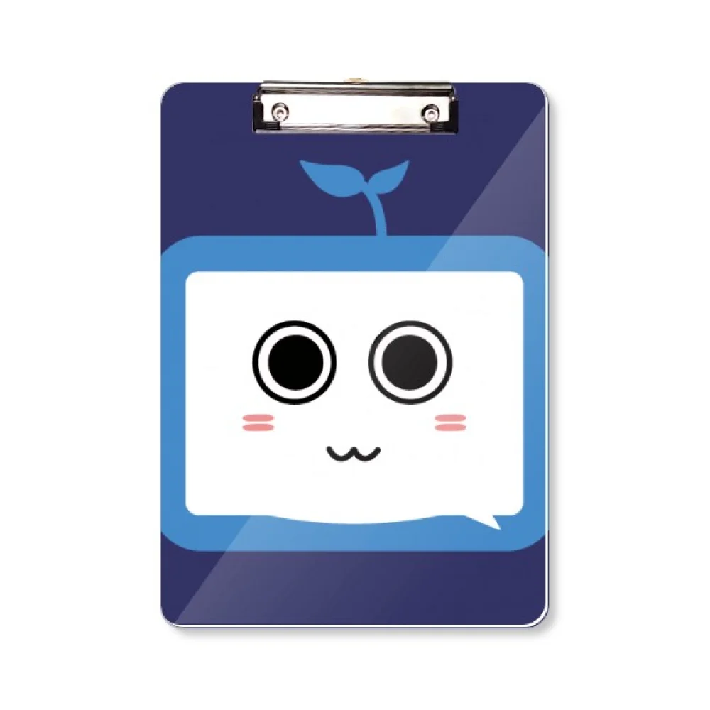 Saplings Cute Small TV Happy Original Clipboard Folder Writing Pad Backing Plate A4