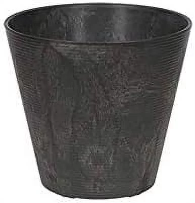 34068 Cali Round Planter, 6-Inch, Black