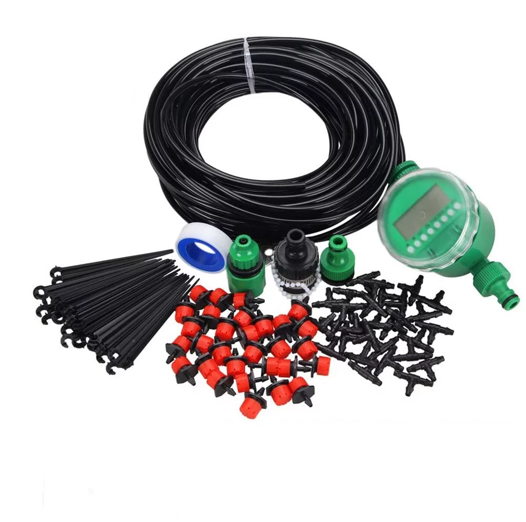 ZiSUGP Irrigation System Kit Kit Garden Timer Tubing Hose Watering Kits 5/8 Male Hose