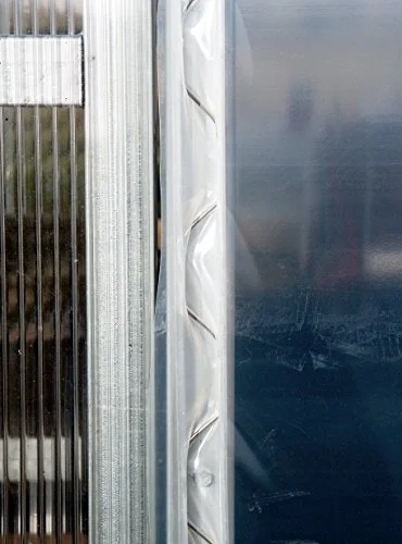 Wiggle Wire Stainless Steel Greenhouse Poly Film & Shade Cloth Attachment System with Aluminum U-Channel Base (10 of Each)