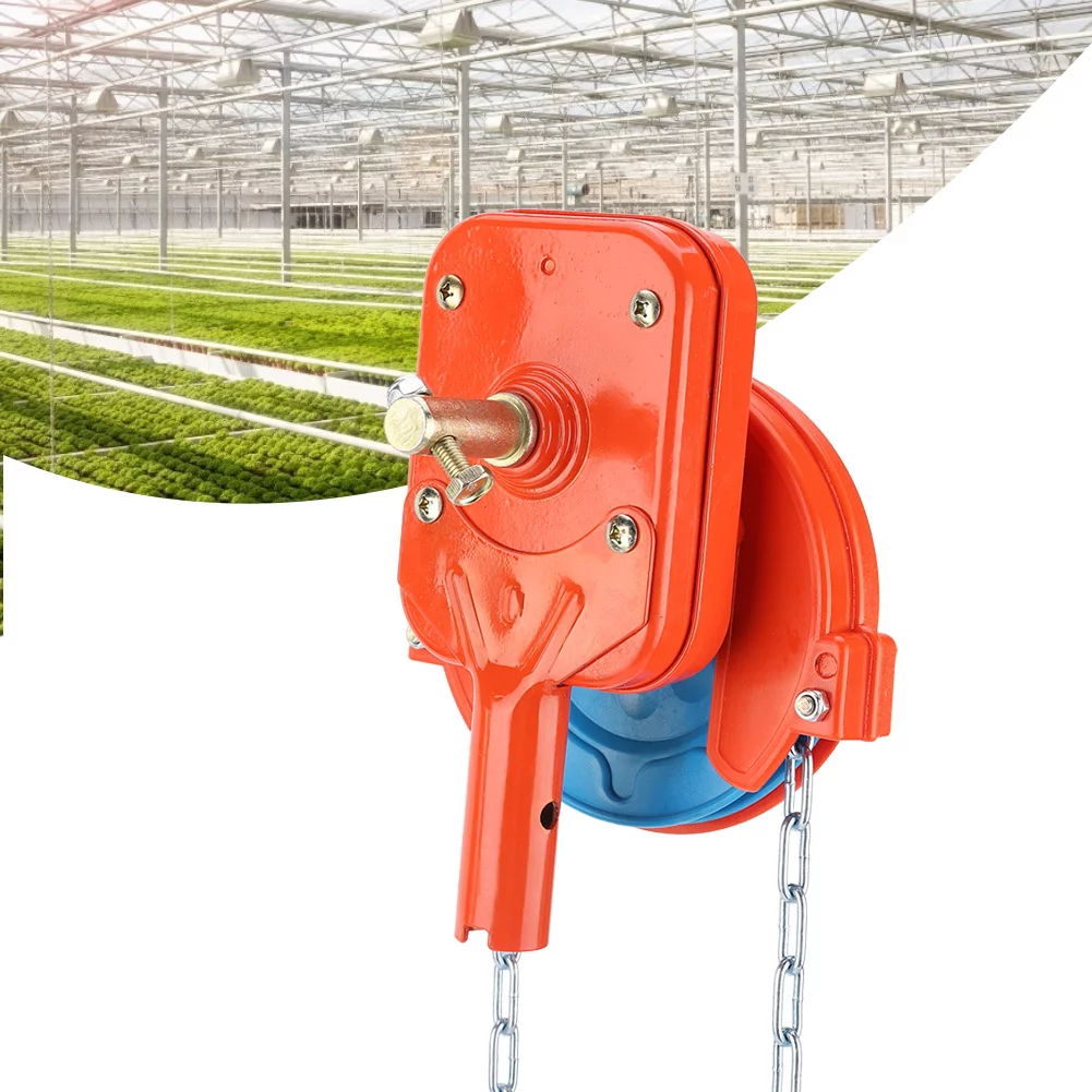 Manual Film Coiler Device Agricultural Greenhouse Side Top Film Coiling Rolling Blinds Machine