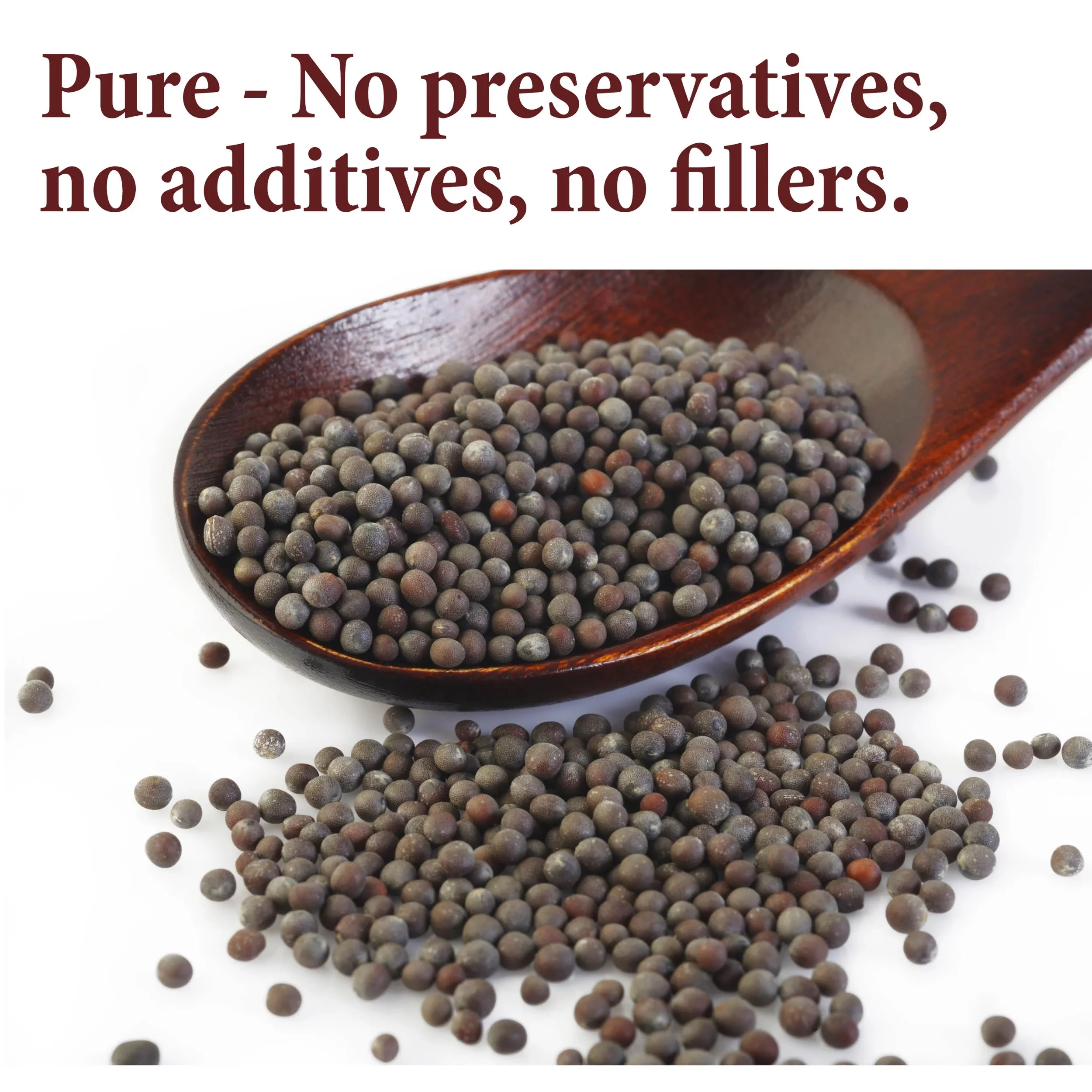 The Spice Way Brown Mustard Seeds - European, Asian and American cuisine Spice Blend – All Natural – 8 oz