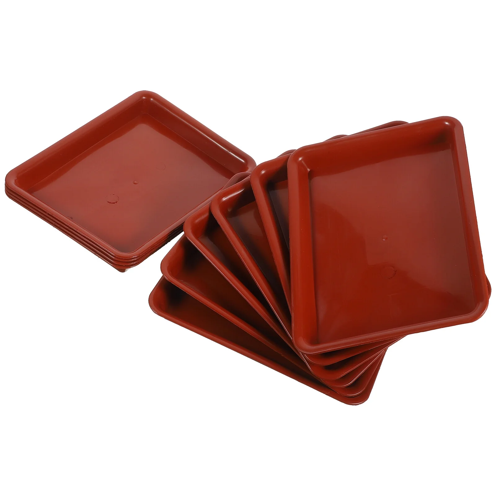 Yueyihe 10Pcs Rectangular Flowerpot Water Tray Rectangular Plant Saucer Garden Plant Pot Holder Trays