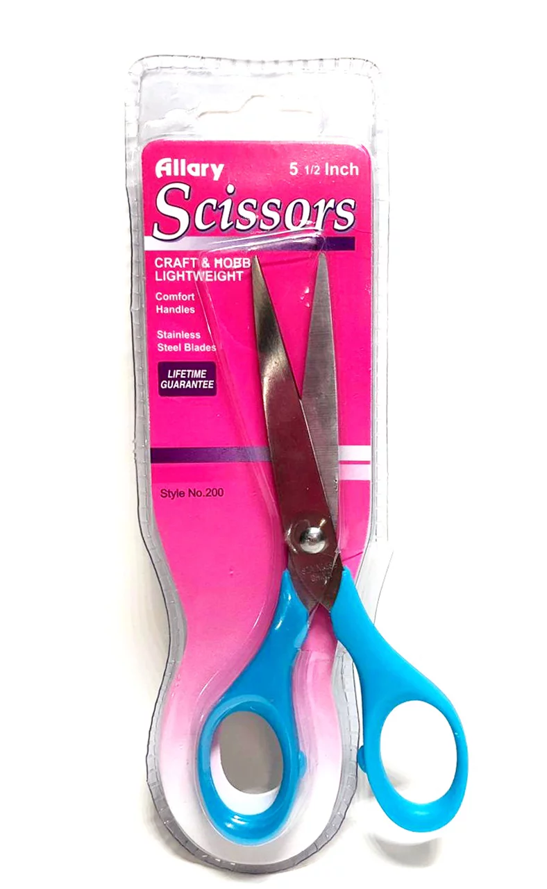 Allary Style #200 Craft & Hobby Lightweight Scissors, 5.5 Inch, Blue