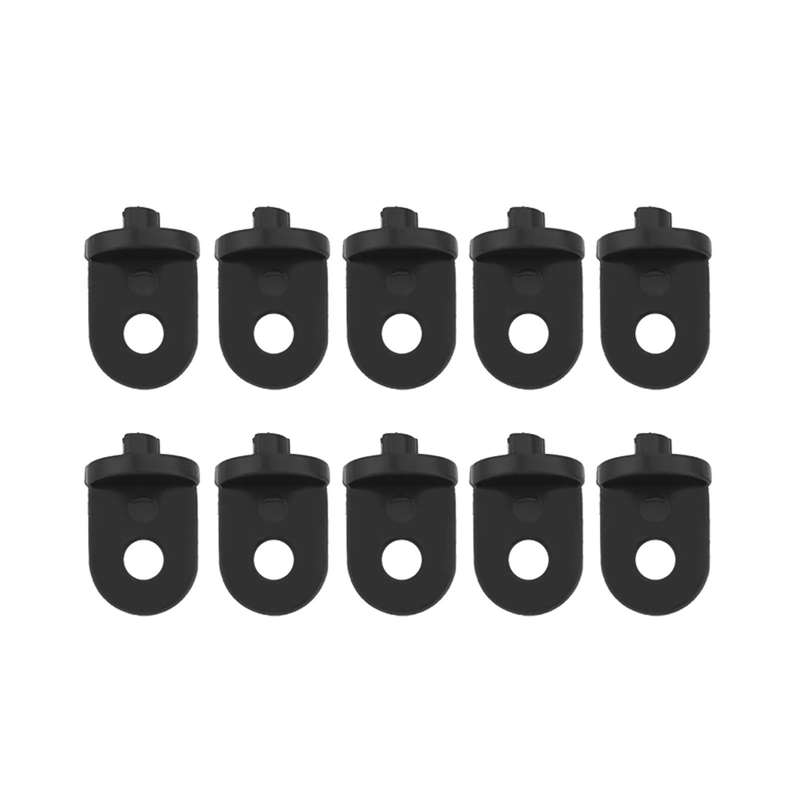 Plant Hanger 10 PCS Plastic Greenhouse Hook Plant Flower Hanger (Black)