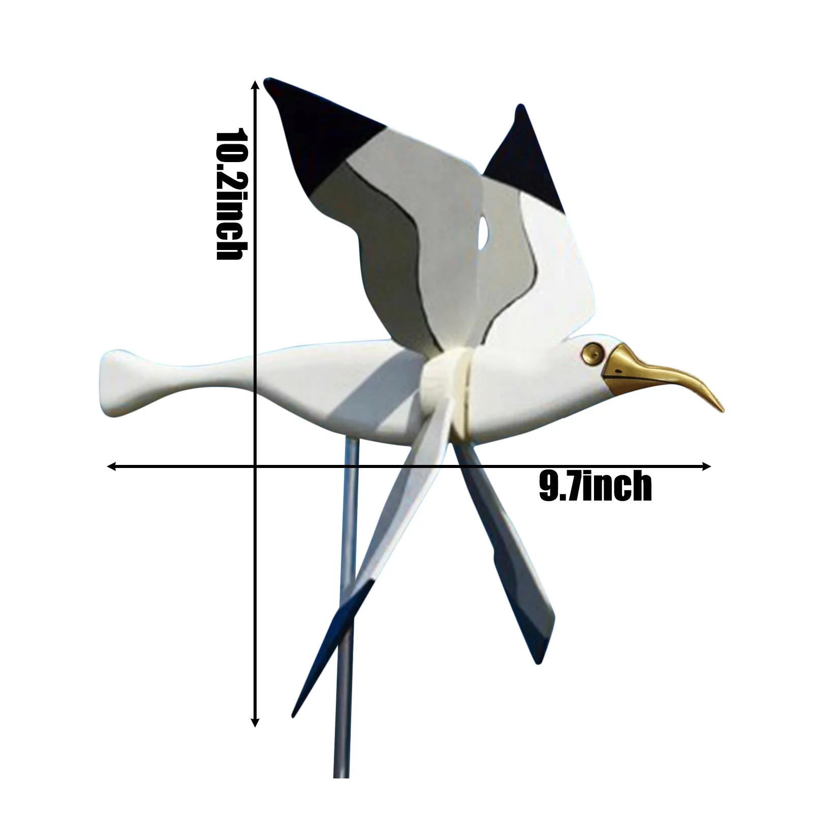 iju7gthy Flying Kit 2 Devices 4th of July Whirligig-Asuka Series Windmill Whirly Parrots Garden Lawnration