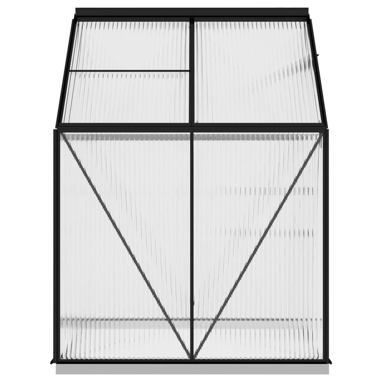 Suzicca Greenhouse Anthracite Aluminum 26.6 ft²