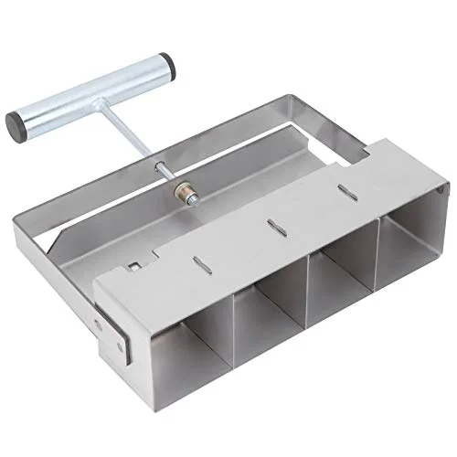 Demeras Manual Soil Blocker, Steel Strong and Practical Soil Blocker Easy Planting with Black Accessories for Garden