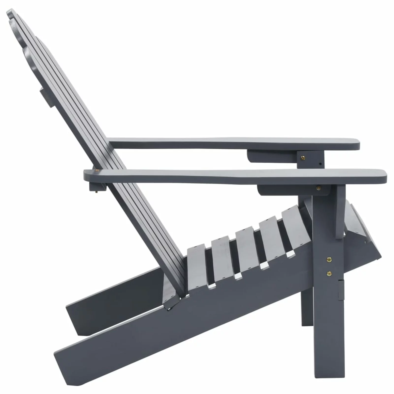 OWSOO Garden Chair Wood Gray