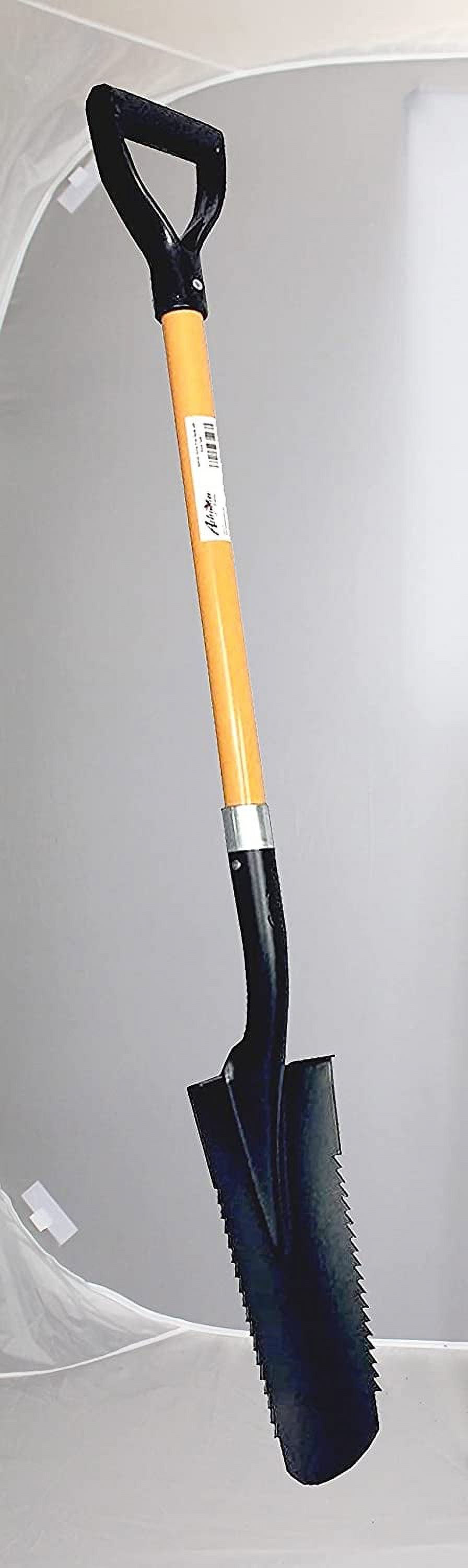 Ashmanonline Drain Spade Teeth - 41 inches Long Fibreglass Handle – Orange Metal Shovel (2 Pack)