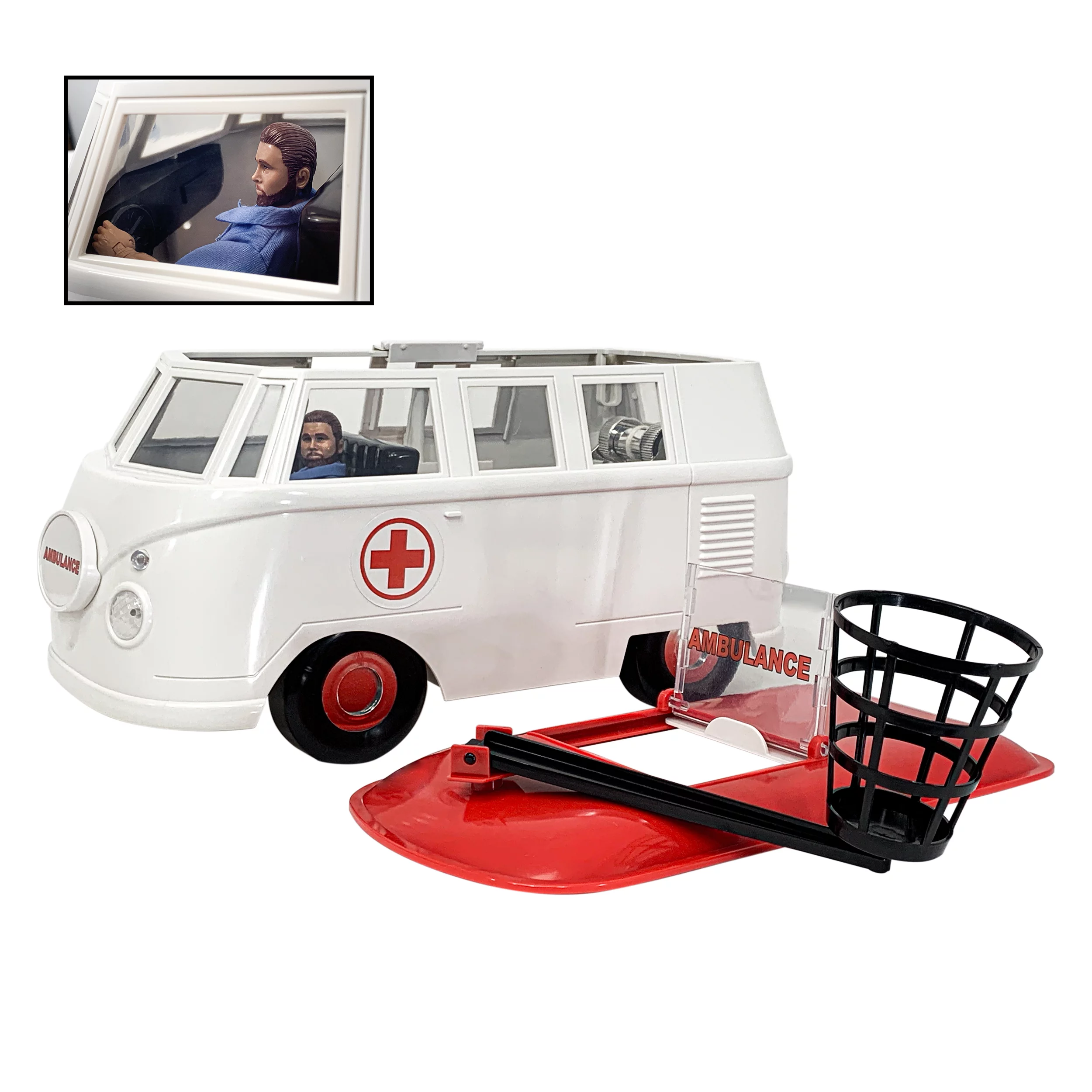 Deluxe Ambulance Playset With EMT Figure & Stretcher for WWE Wrestling Action Figures