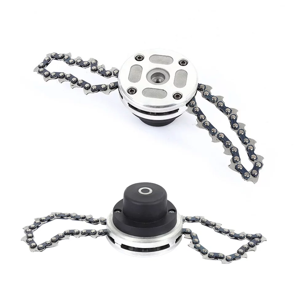 Guichaokj 12031B Trimmer Head Coil Chain Brush Cutter Garden Grass Trimmer Head Upgraded with Chain for Lawn Mower (Black)