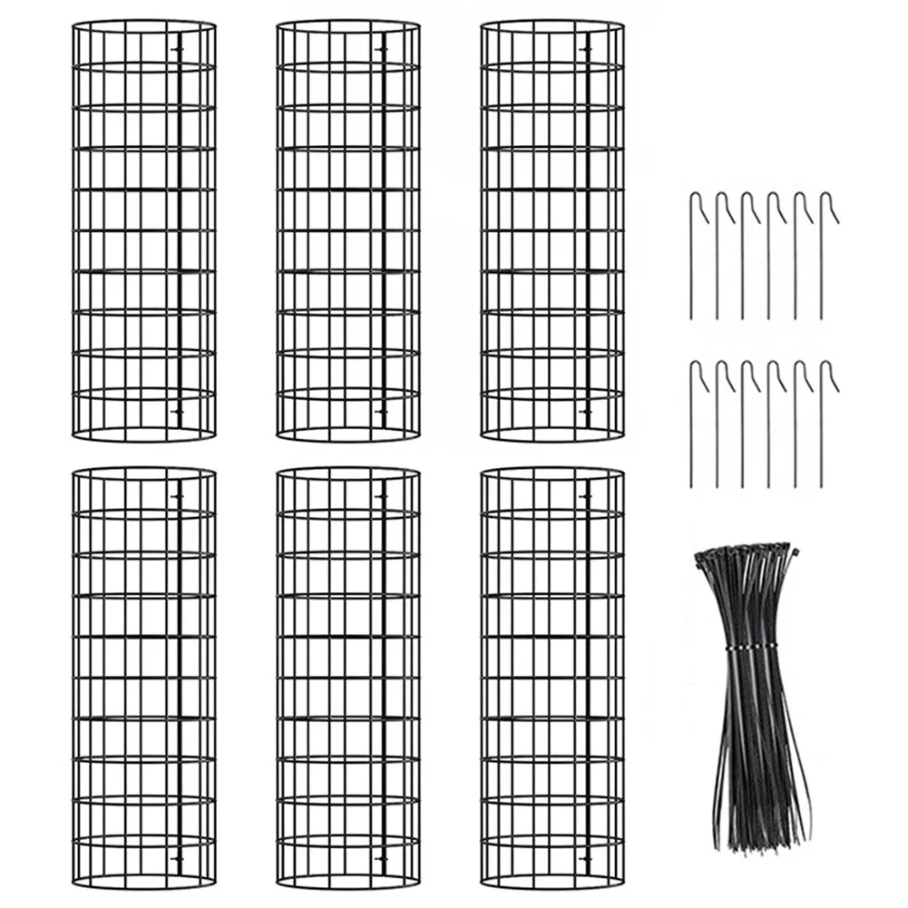 Enhanced Tree Trunk Protection: Guards with Metal Stakes, Easy