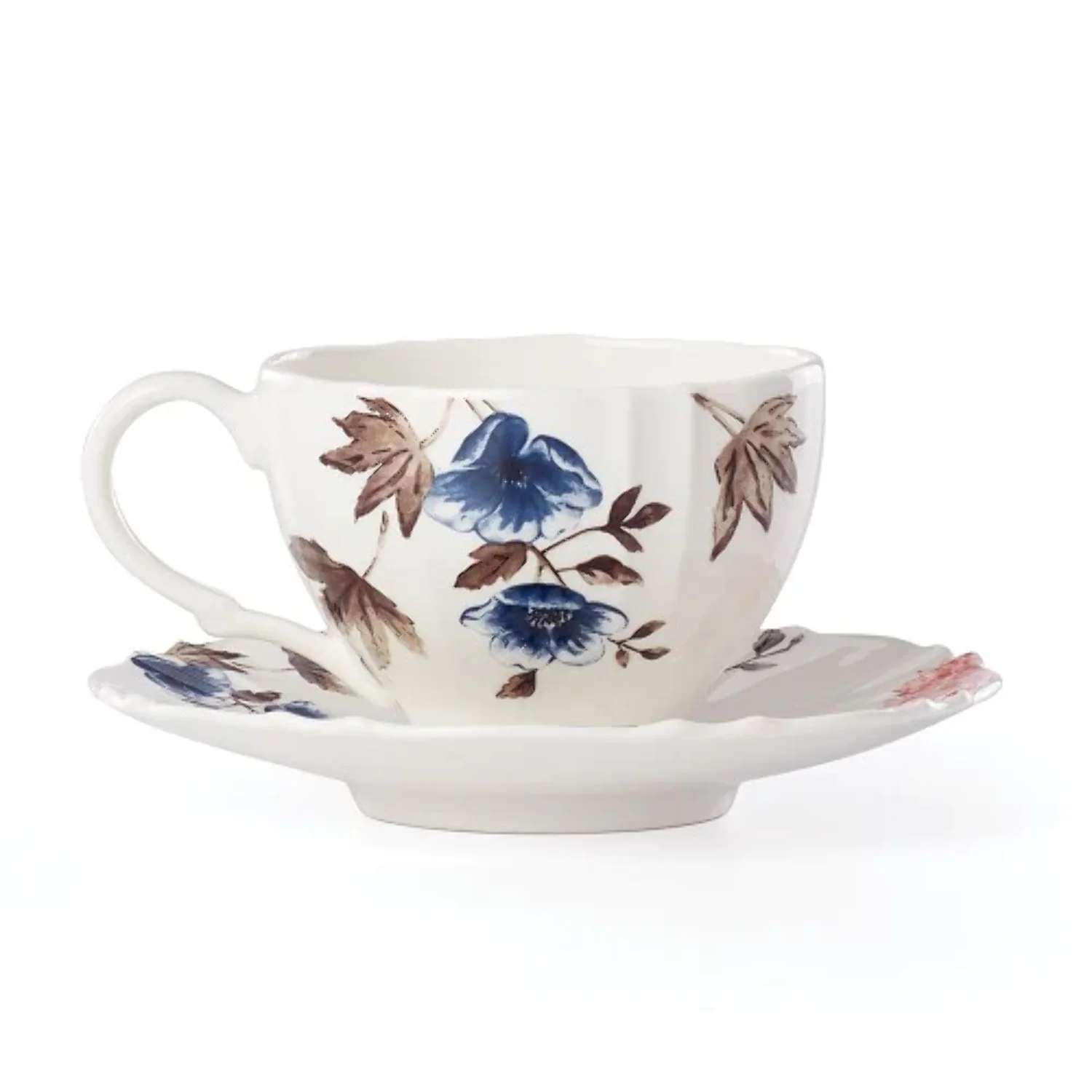 Lenox Sprig & Vine Cup & Saucer Set, White