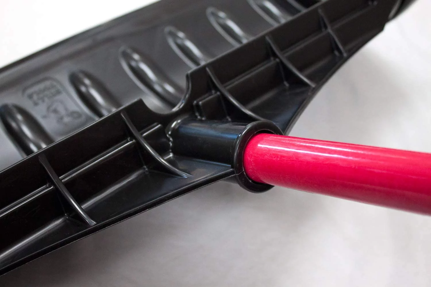 27″ Poly Snow Pusher with Fiberglass Handle and Poly D-Grip