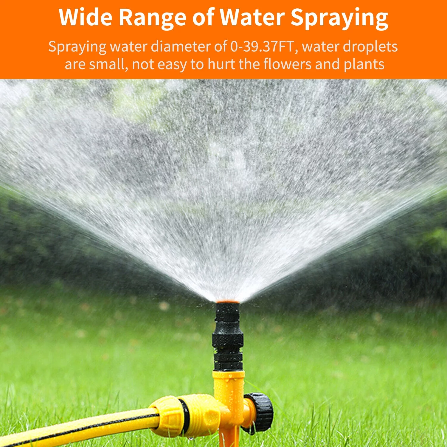 10X 360° Lawn Sprinklers Garden Grass Automatic Watering Spray Irrigation System