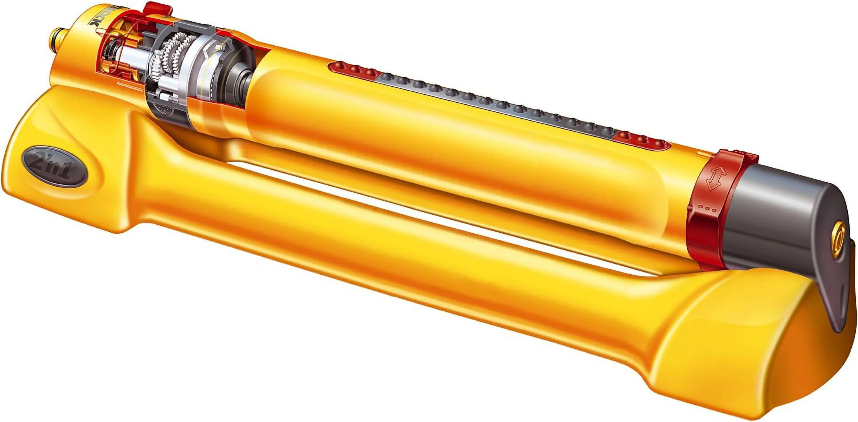 Ltd 2976B0000 2976P0000 Rectangular Sprinkler Pro 200 Sq M, 200M², Yellow