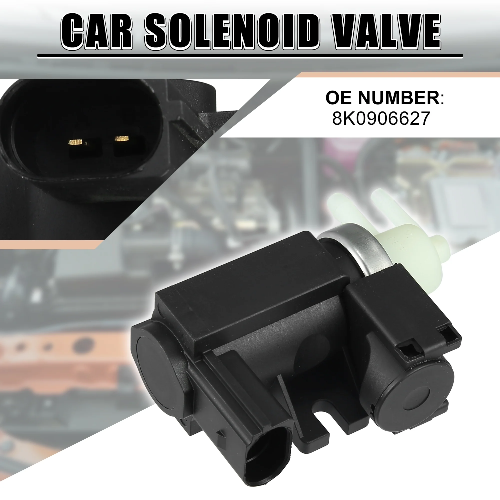 Unique Bargains Turbocharge Vacuum Pressure  Solenoid Valve 8K0906627 for Audi A4 B8 8K 2.0tdi 2008-2010