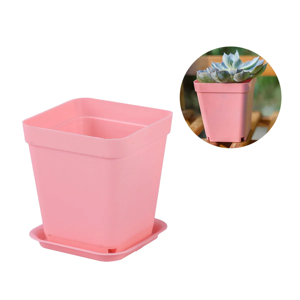 OUNONA Potspot Square Flowergardening Succulent Tiny Container Scculent Bonsai Growing Planter Transplanting Seedlings Mini