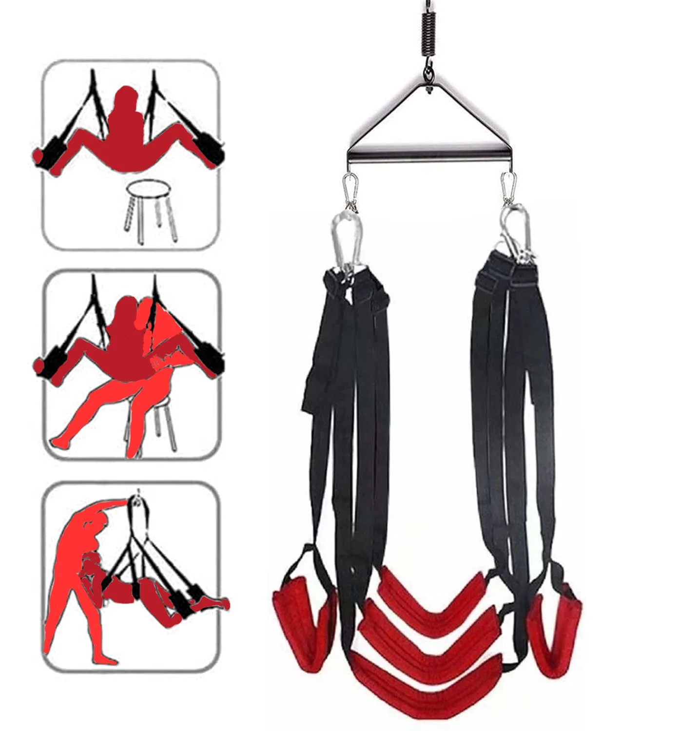 Adult Swing and 360 Degree Spinning Indoor Swivel Swing Set with Premium Paint Stand and Widened Thick Comfortable Swing for Couples