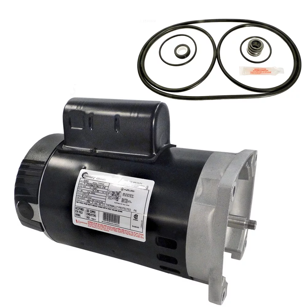 Puri Tech Replacement Motor Kit for Pentair Challenger 1HP CFII-NI-1A AO Smith B2853 w/ GO-KIT-5