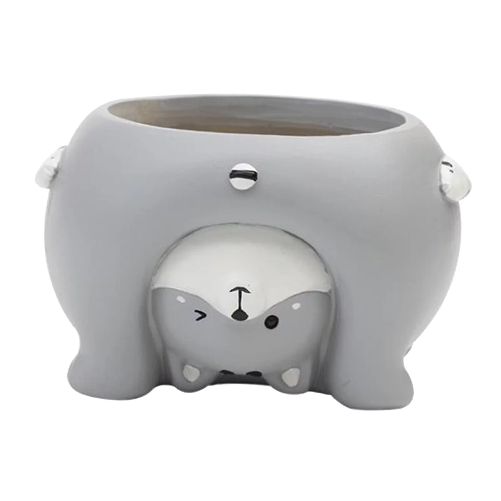 Succulent Pots Resin Flower Planter Pot Small Succulent Planters, Cute Cactus Flower Pot/, Christmas Gift, office and home Decoration Cat