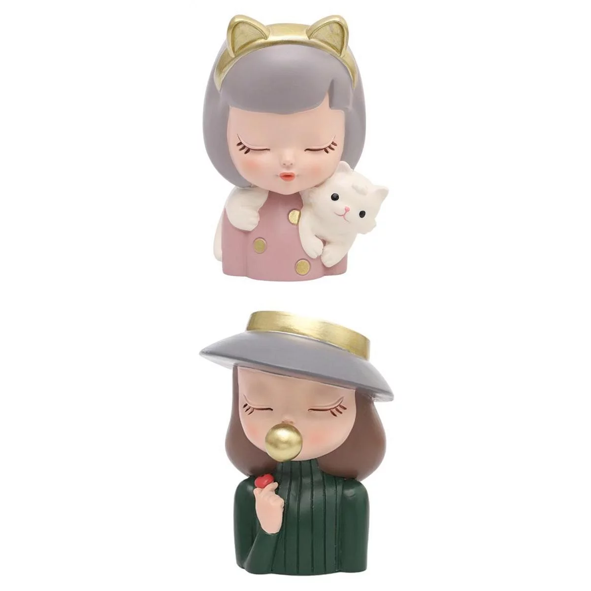 2-Pack Resin Succulent Pots Flower Planter Pot Flower Pot Bonsai Pot Tiny Planter Plants Containers Mini Planter Planter