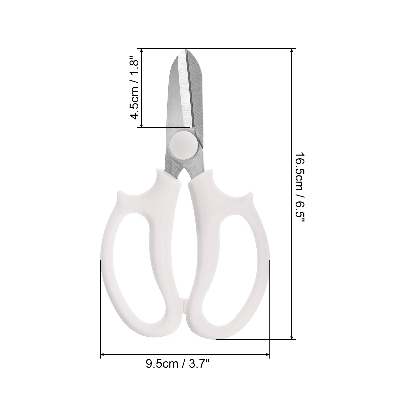 Uxcell Garden Scissors Floral Shears Floral Scissor Gardening Pruning Shears White 2 Pcs
