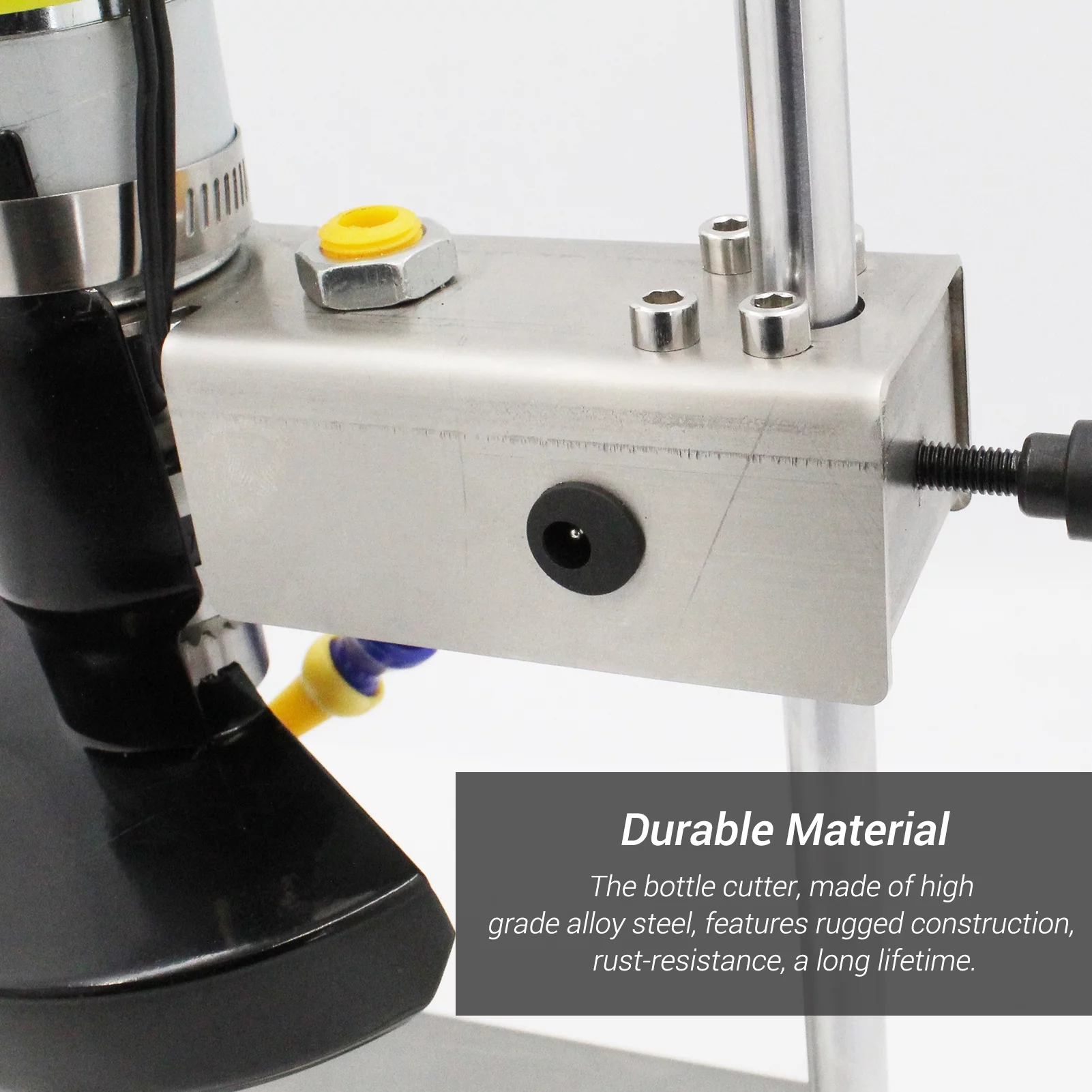 Carevas Glass Bottle Cutting Tool Electric Cutter Machine with 7 Variable Speeds for DIY Round Oval Flowerpot Crafts