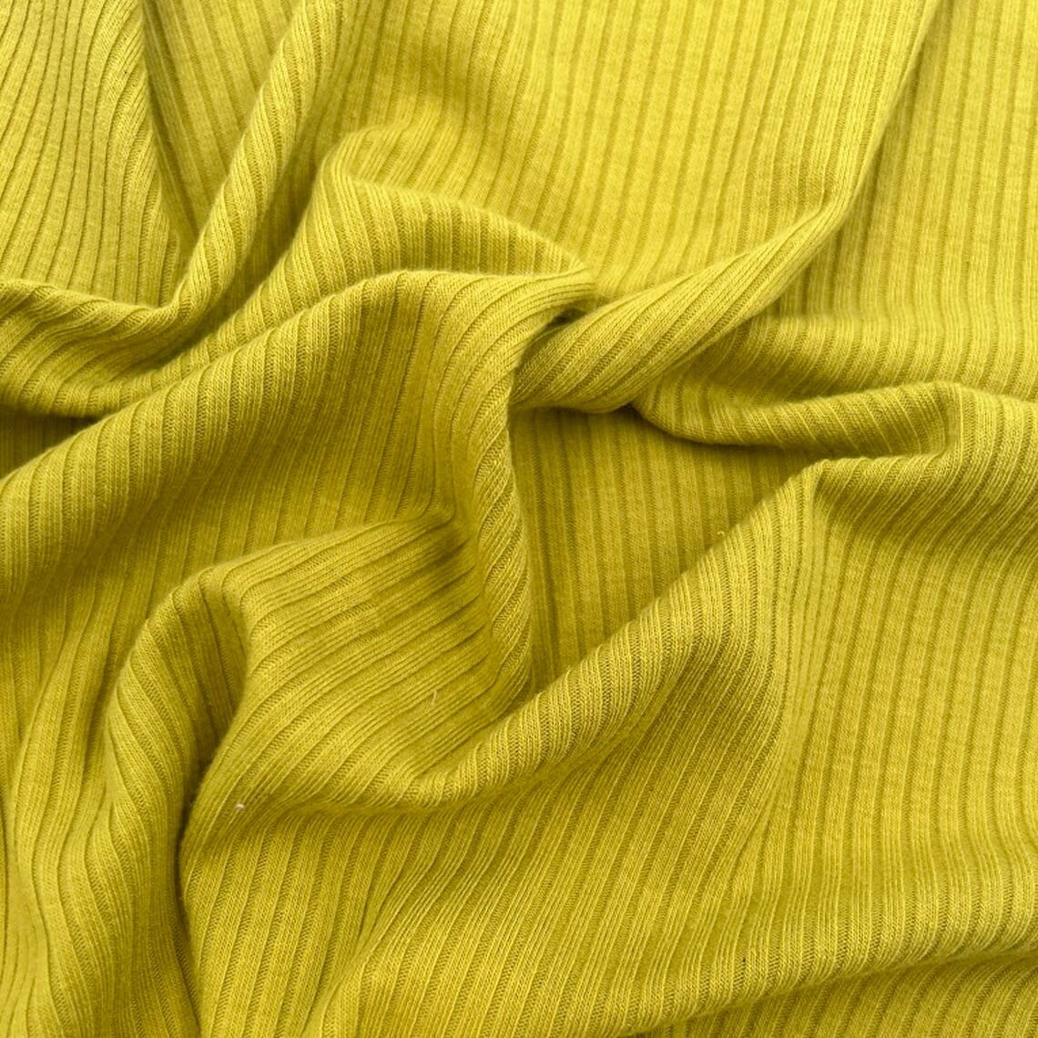 Stylish Fabric Honey Mustard Poly Rayon Spandex 4x2 Rib Knit Fabric, DIY Projects by the Yard