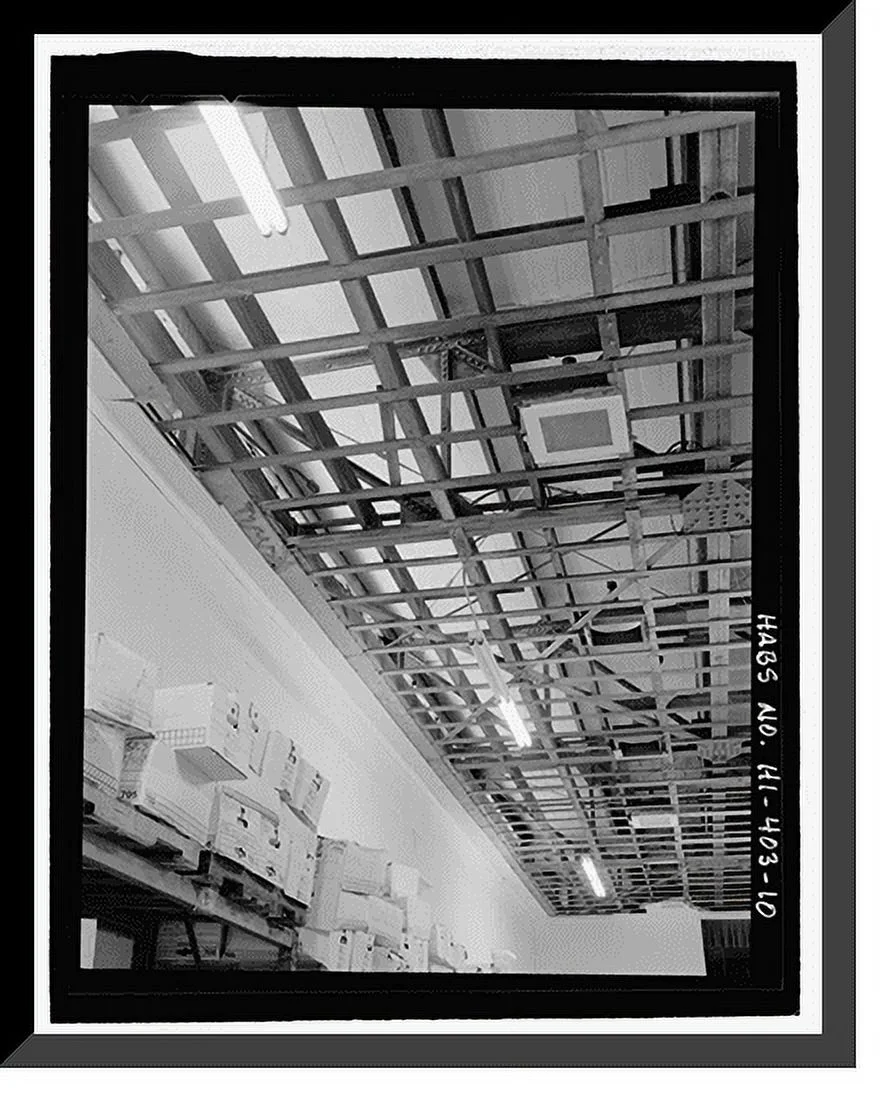 Historic Framed Print, U.S. Naval Base, Pearl Harbor, Gymnasium & Theater, Neville Way, Pearl Harbor, Honolulu County, HI - 10, 17-7/8