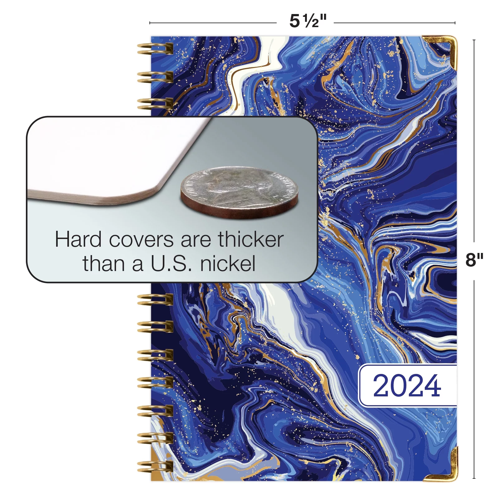 Hardcover CY 2024 Fashion Planner - 5.5