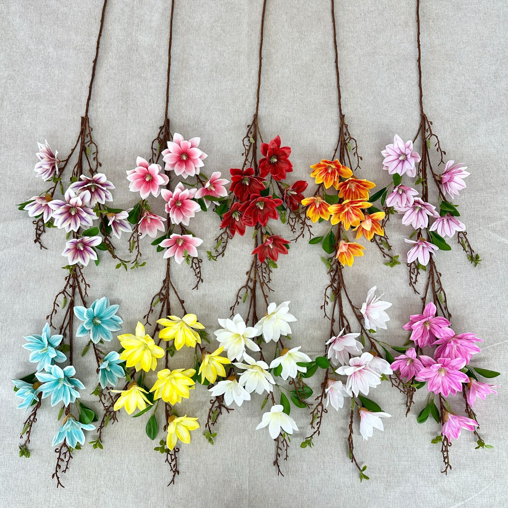 Single Branch Millennium Magnolia Xiaolongfeng Furnishing Living Room Flower Settings Wedding Wedding Wedding Flower Material