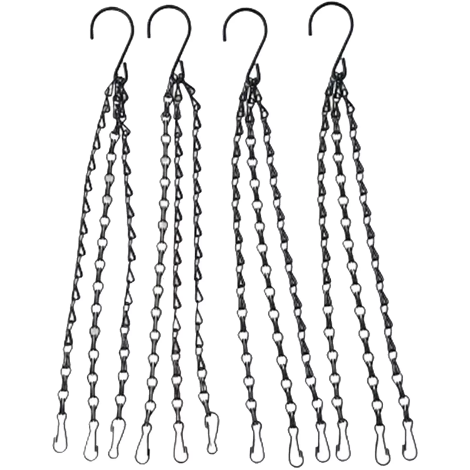 4Pcs Hanging Basket Chains Flower Pot Replacement Chain Hanger For Bird Feeders Planters And Ornaments Utility Tool