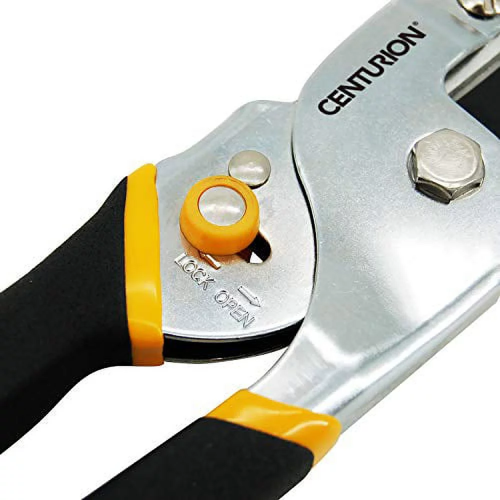 193  Steel Blade Anvil Pruner, Non-Stick Rust-Resistant Coating Blade