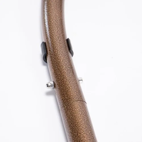 Buumin Brown Wicker Hanging Double-Seat Swing Chair with Stand w/Beige Cushion