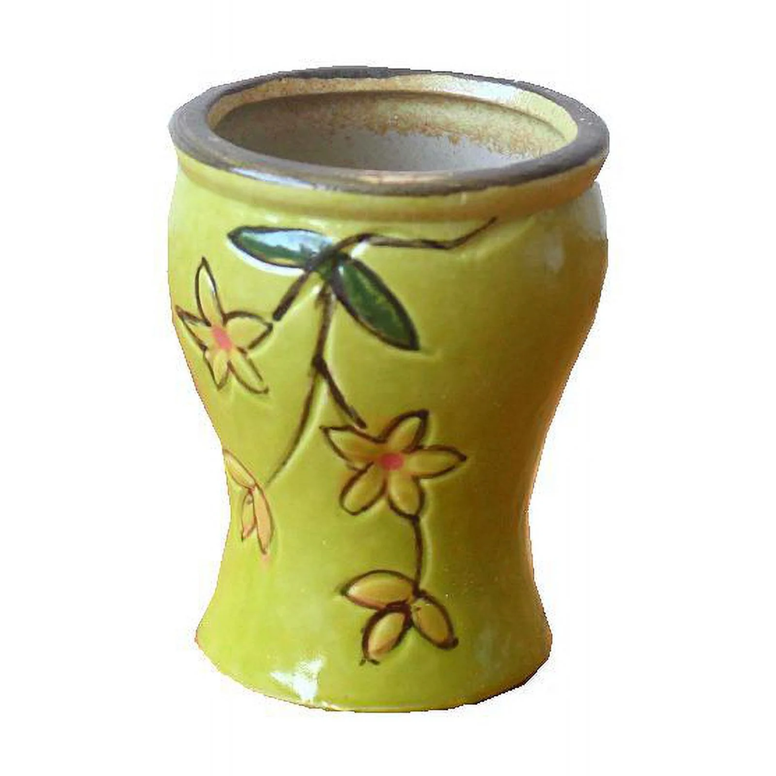 Hand-painted Succulent Planter - Mother and Child Pot - Tabletop Planting