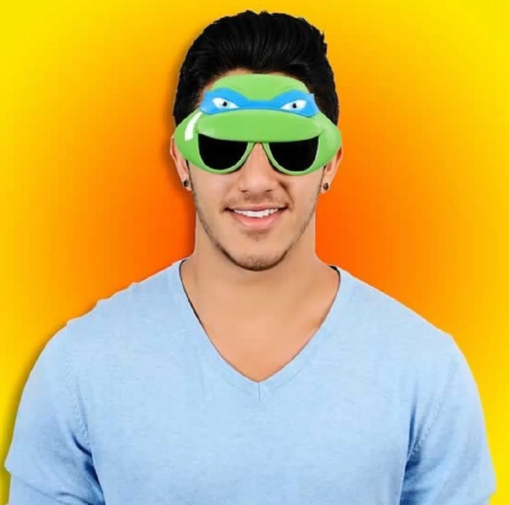 Leonardo Teenage Mutant Ninja Turtle Sunstache Glasses Adult Halloween Accessory