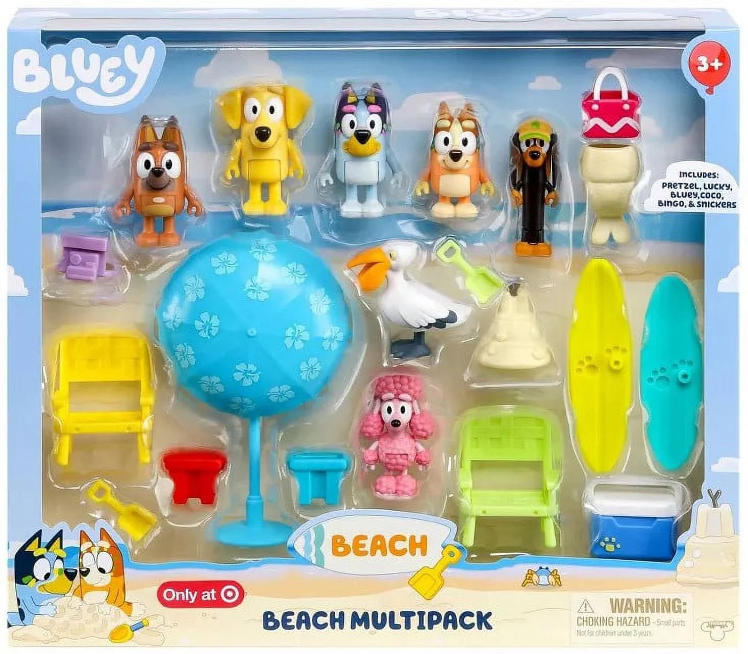 Bluey Beach Multipack Playset