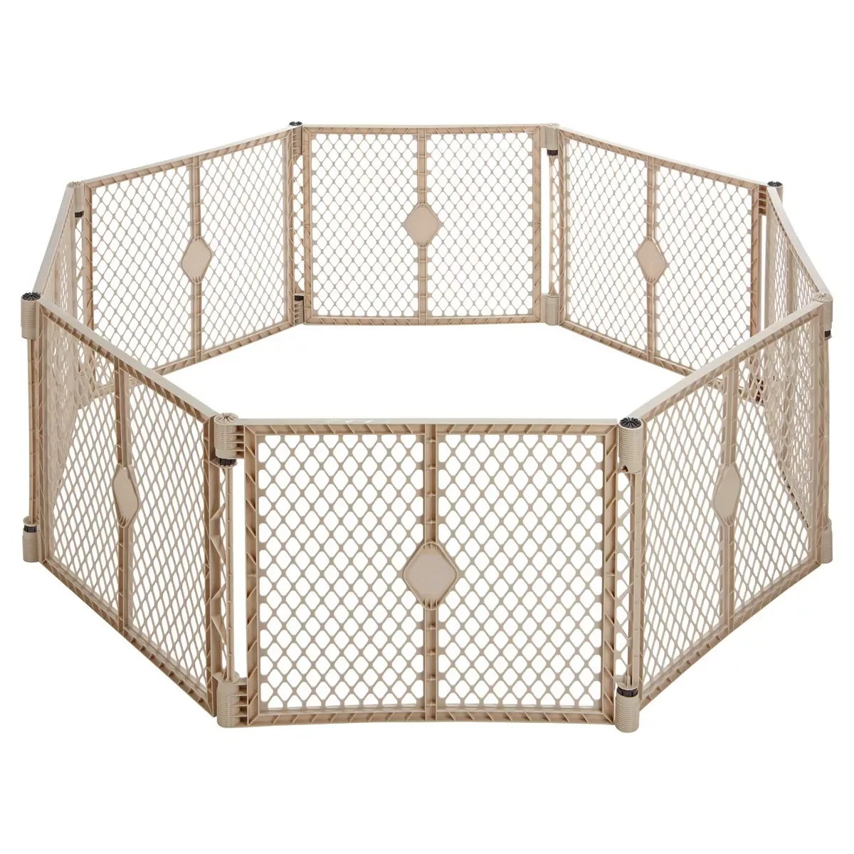 JYY Indoor Outdoor 8 Panel Freestanding Gate